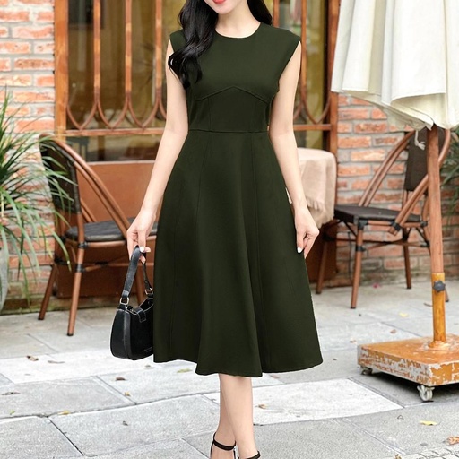 Đầm trơn không tay