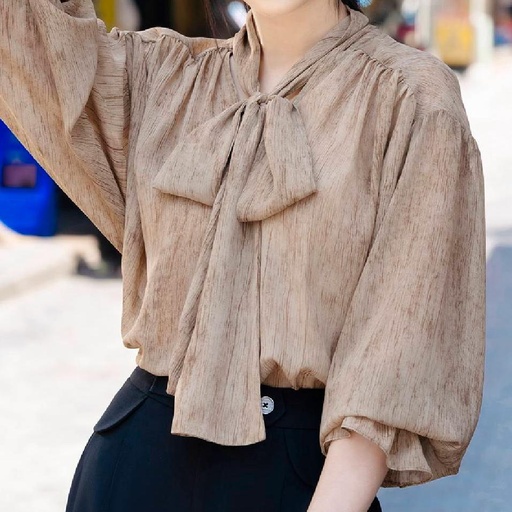 Áo sơ mi thắt nơ
