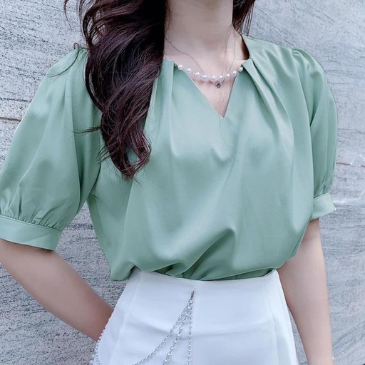 Áo tay phồng ngắn